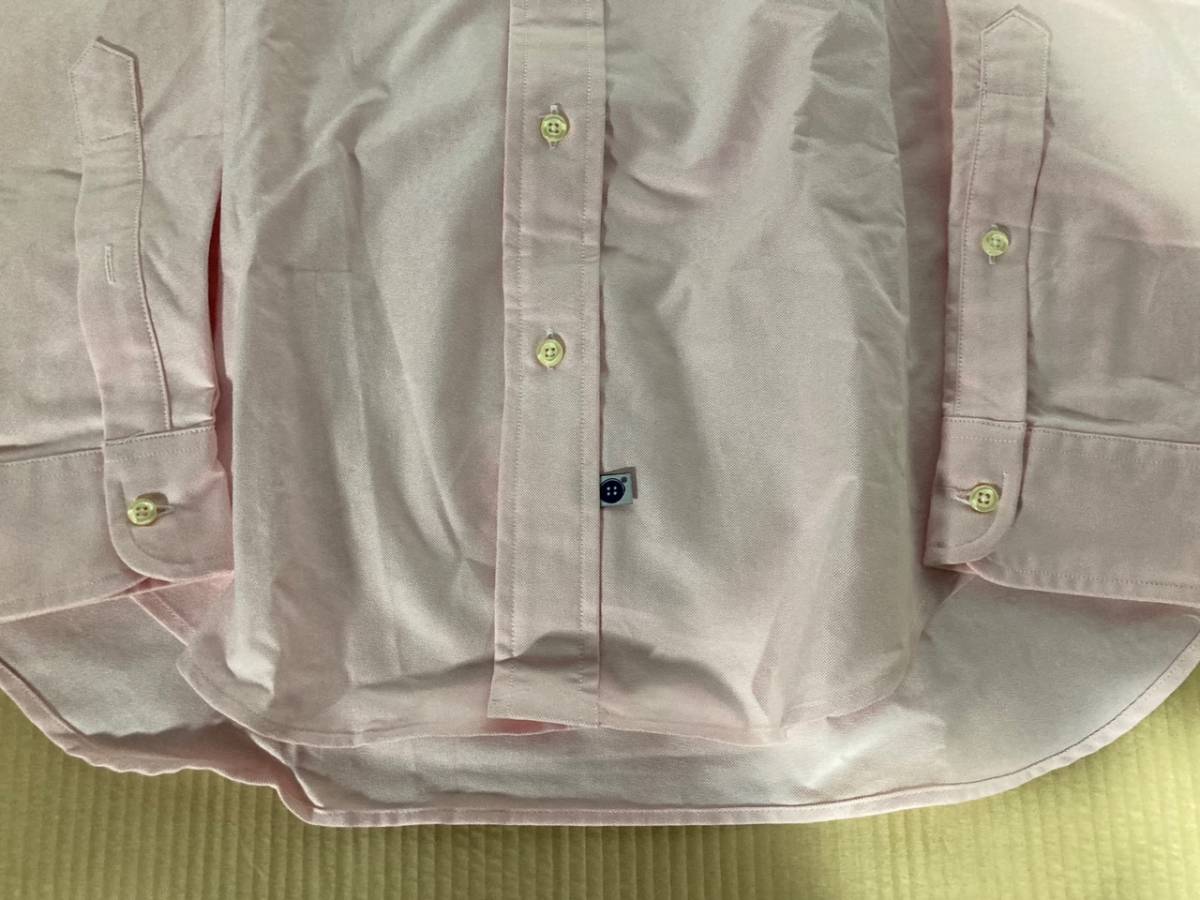 【新品未使用】SHIPS別注　IKE BEHAR アメリカ製　ピンクのボタンダウンシャツM_画像6