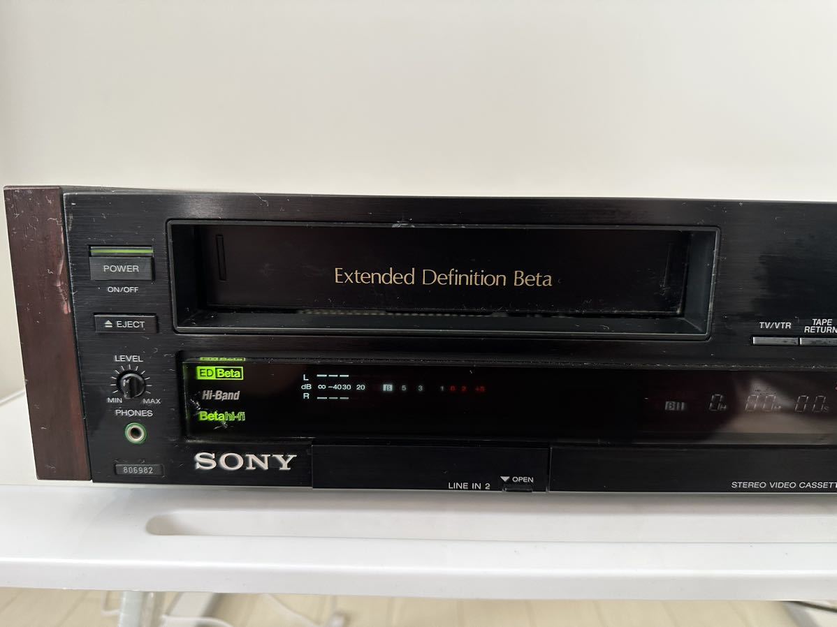 SONY ソニー EDベータ ビデオカセットレコーダー EDV-5000 通電確認済 現状品_画像2