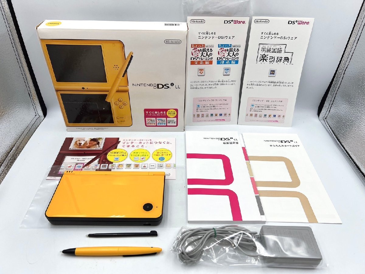 Nintendo ニンテンドー DSi LL イエロー【メーカー生産終了】液晶美品 付属品有ゲーム機【AF019】_画像1