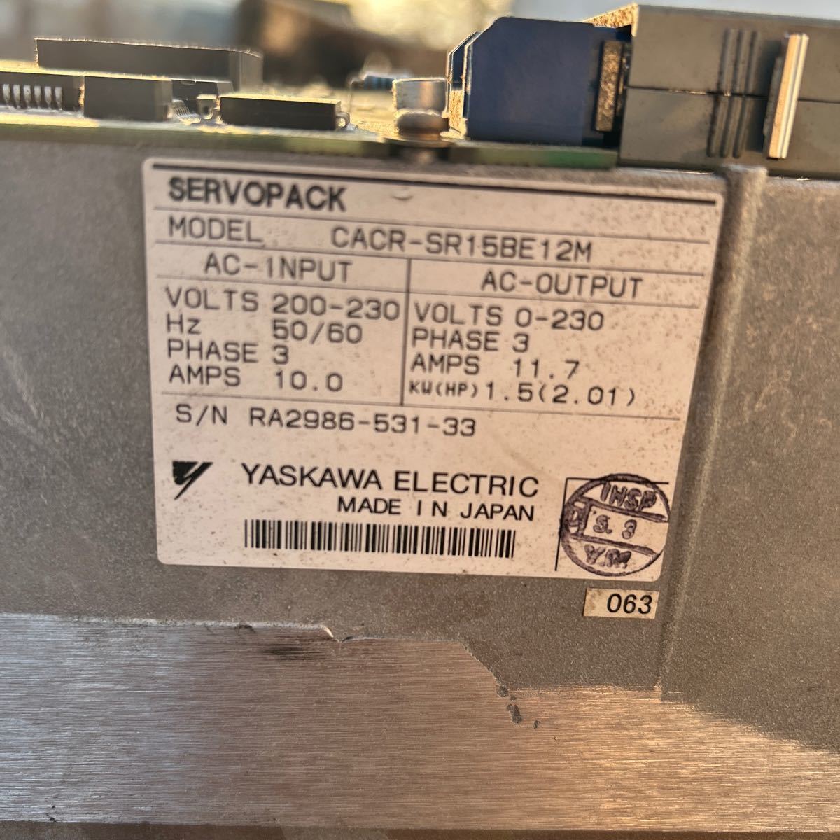 19250円 変圧器、アダプター Yasukawa electric cave-sr15be12m 19250円 変圧器、アダプター Yasukawa electric cave-sr15be12m
