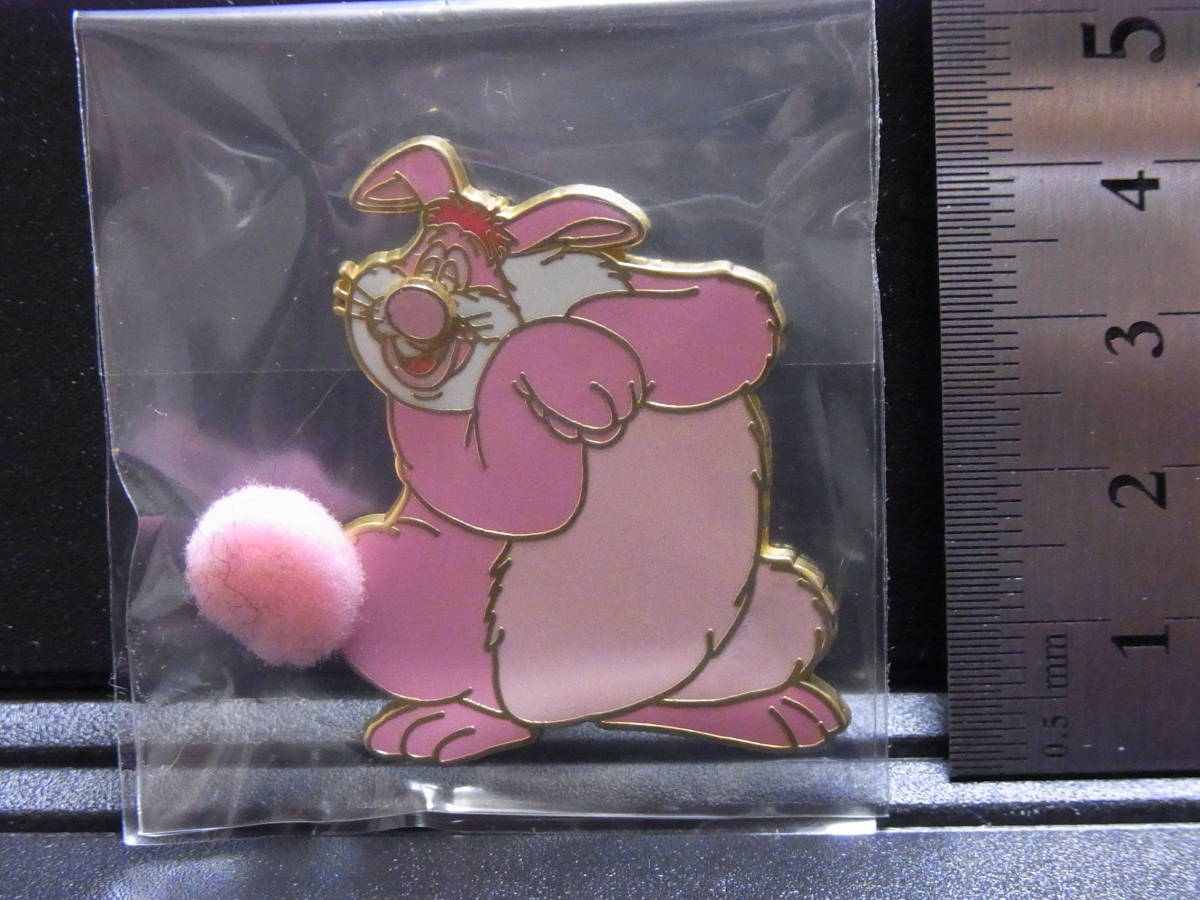 海外ディズニー 限定 3500個 ミッキーと豆の木 ウィリー・ザ・ジャイアント ピンクうさぎ ピンバッジ Disney_画像1