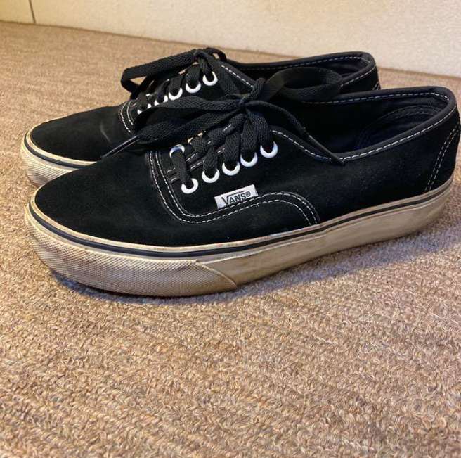 VANS ERA スウェード　黒　24.5cm スニーカー オーセンティック_画像2