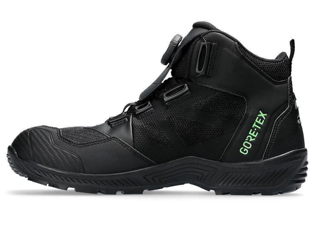【新品】27cm アシックス安全靴 CP604 G-TX BOA 3E相当　人気カラー：ブラック×ガンメタル_画像4