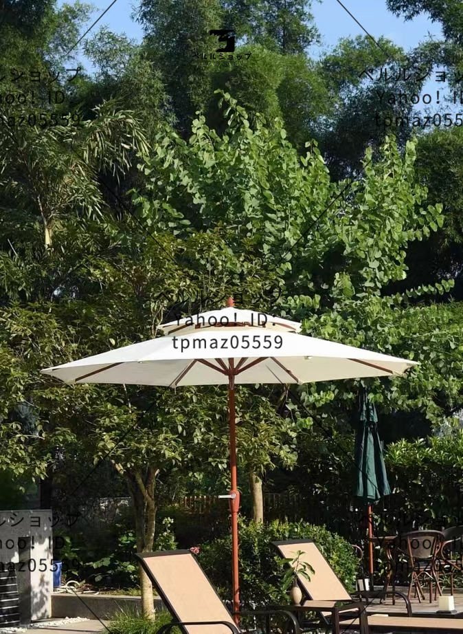  новое поступление * сад зонт бежевый затеняющий экран, шторки от солнца рынок umbrella зонт UV 50+ под дерево дизайн. aluminium paul (pole) 2.7m