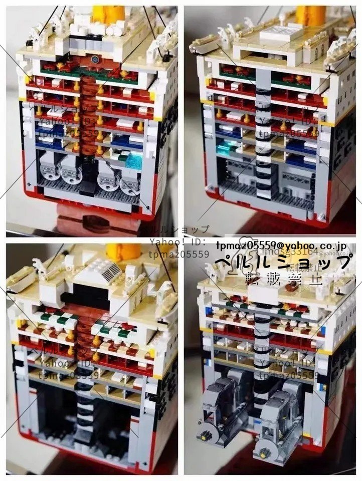 LEGO互換 LEGO風 タイタニック 豪華客船 LED充電池付属 9090ピース_画像9