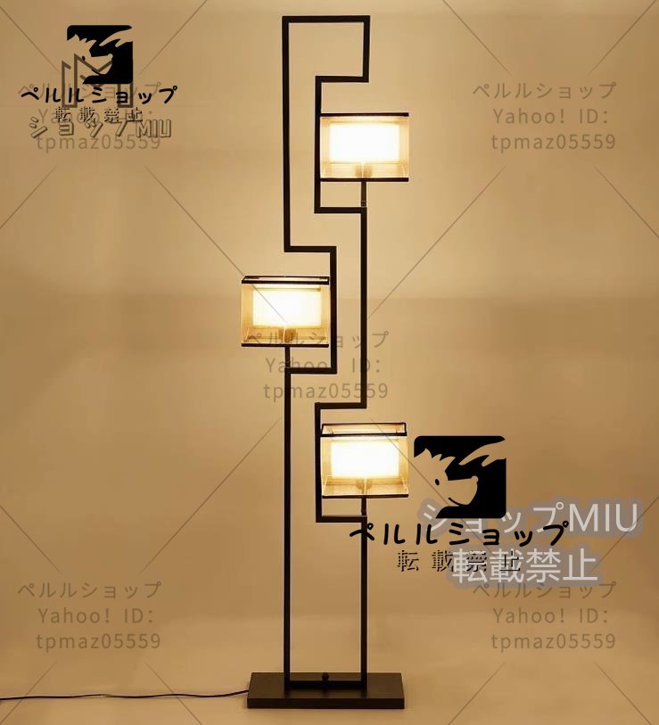 ヴィンテージ フロアスタンド スタンドライト 3灯 垂直スタンドランプ フロアライト 照明器具 間接照明_画像2