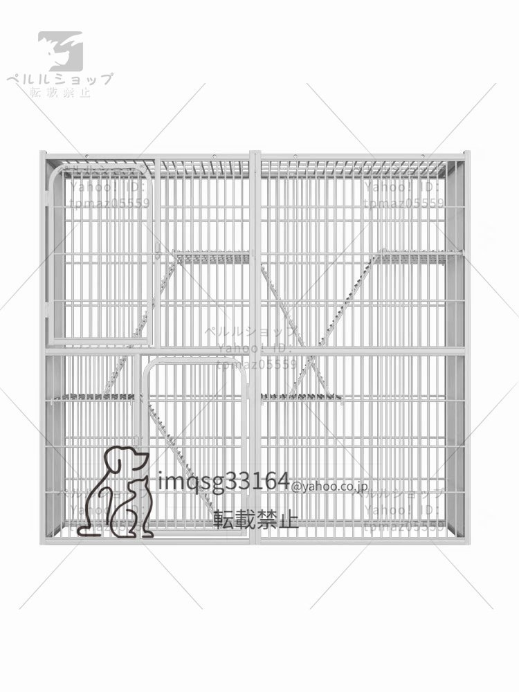  cat house cat cage 3 step large cat cage small animals cage steel spacious 142*54*130CM cat cage robust ..... .