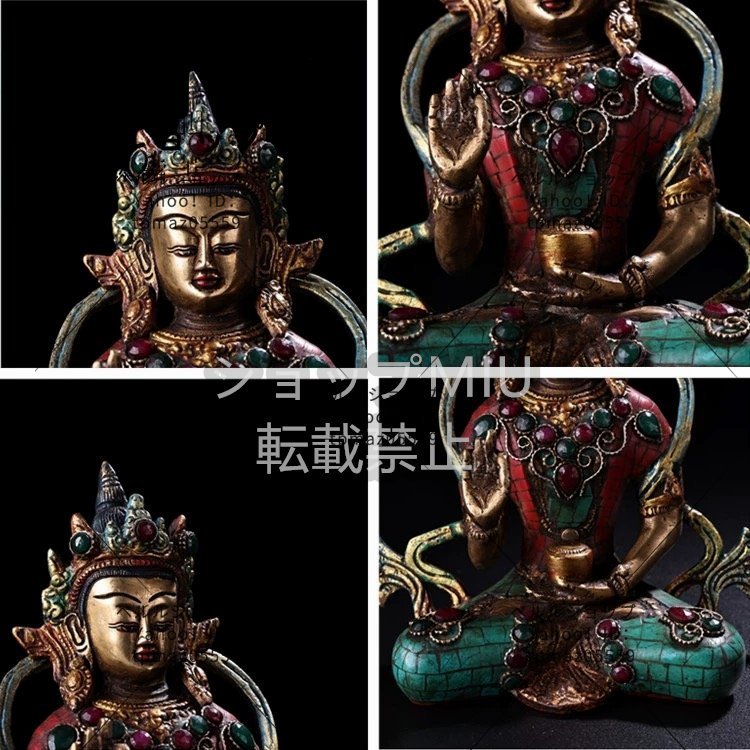 ◇仏像 銅器 【度母】チベット伝来 銅造 彫刻 祈る 開運 贈り物 ◇仏像 銅器 【度母】チベット伝来 銅造 彫刻 祈る 開運 贈り物