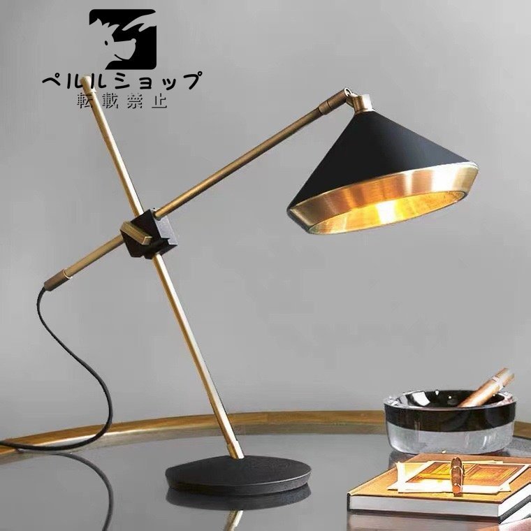 「室内芸術」高級感満載 デザインインテリア ナイトスタンド デザインランプ 間接照明 テーブルライト ランプ ブラック_画像2