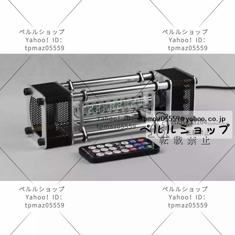 IV-18 VFDチューブ ニキシー管 クロック 完成品 アルミニウム合金ケース製 リモコン付 オプションGPS時間調整可_画像6