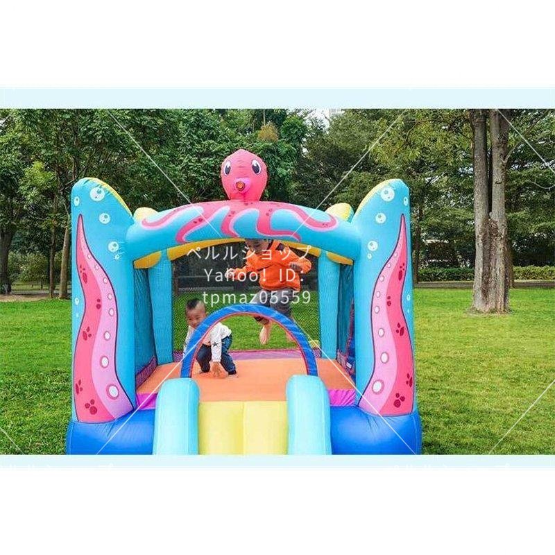 [. for / ventilator attaching ] pool trampoline slide slipping pcs large playground equipment birthday outdoor Kids child inflatable castle trampoline bed 