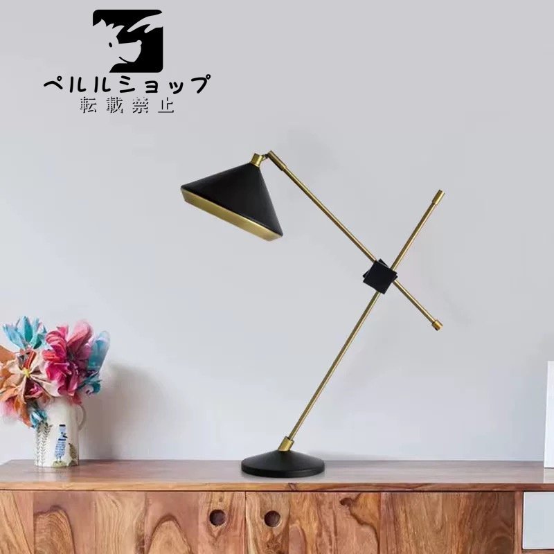 「室内芸術」高級感満載 デザインインテリア ナイトスタンド デザインランプ 間接照明 テーブルライト ランプ ブラック_画像9