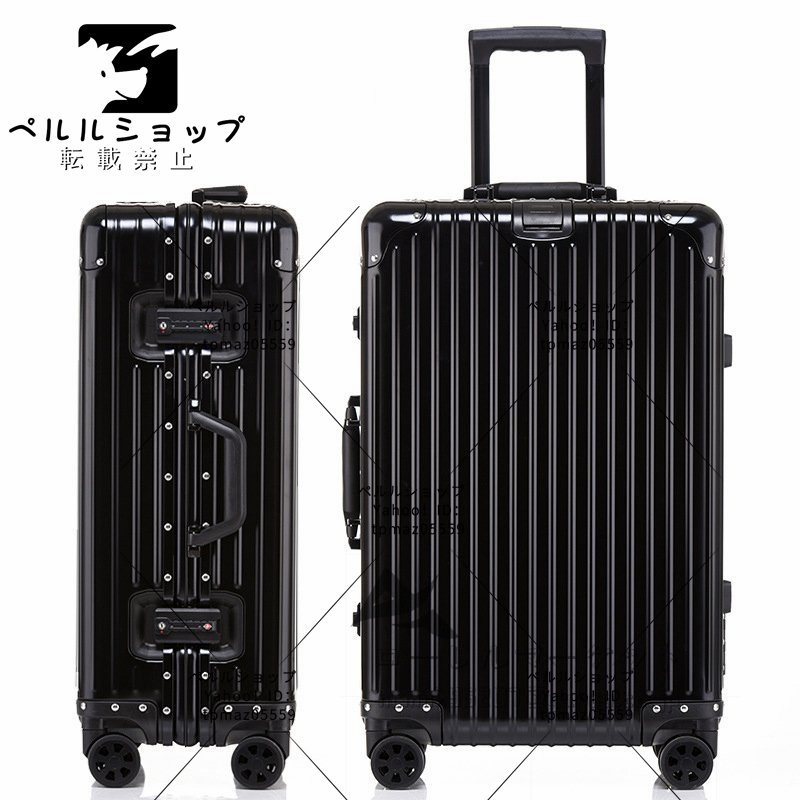 高質量 アルミスーツケース 全金属 28インチ トランク 旅行用品 キャリーバッグ キャリーケース TSAロック 全6色 旅行バッグ_画像2