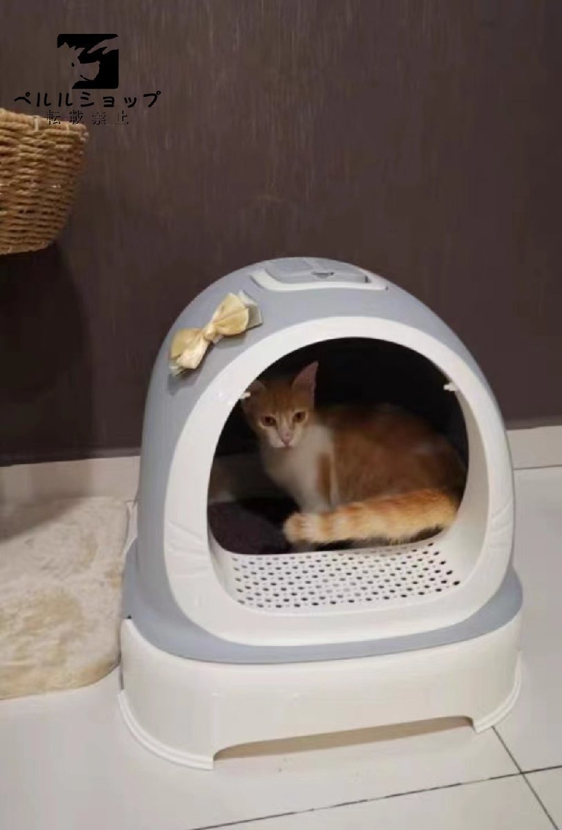 オープン式キャットトイレ肥猫超大猫沙盆単層猫引き出し式_画像3