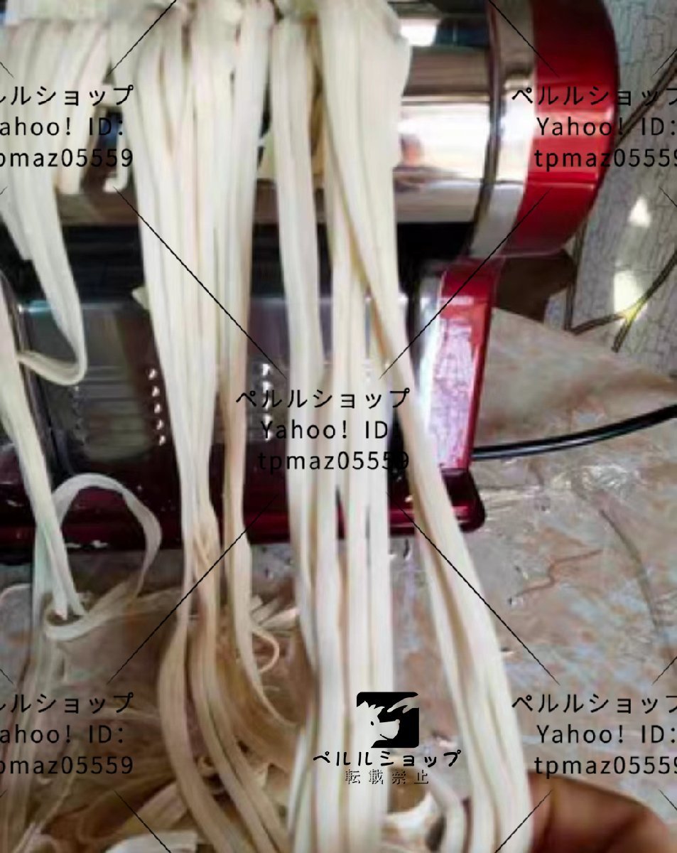 電動 麺プレス ステンレス鋼製麺機 製造機 2ブレード 店舗用 業務用 家庭用_画像4