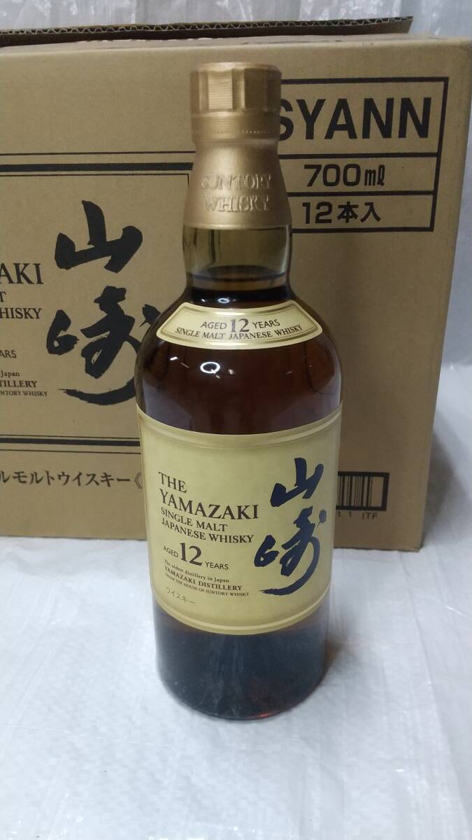 SUNTORY　山崎12年　12本入り　新品未開封品　ホログラムシール付き　送料無料_画像1