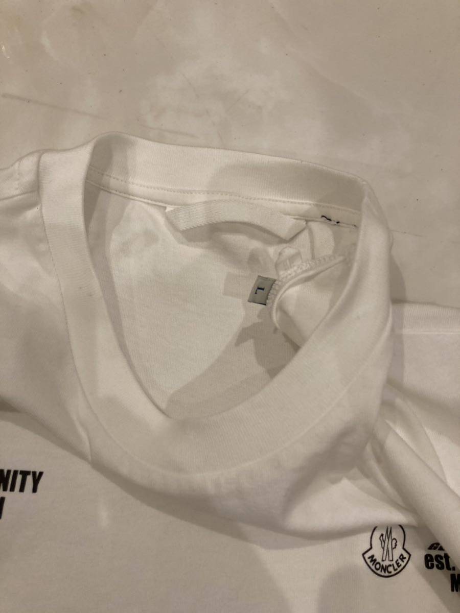 Lサイズ】モンクレール MONCLER 半袖Tシャツ ホワイト 白 1952の画像4