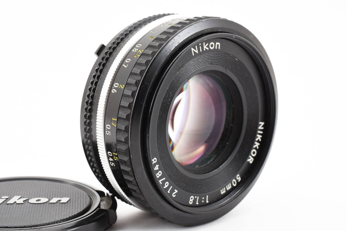 ☆Nikon/ニコン NIKKOR Ai-s 50mm F1.8 単焦点 パンケーキ 　♯2164_画像9