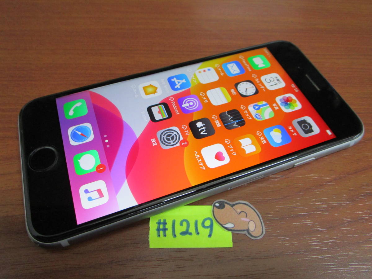 【中古】au iPhone6s 16GB Space Gray 利用制限〇 SIMロック解除済★ #1219_画像1