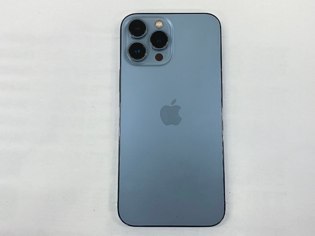 ジャンク品　SIMフリー　iPhone13 Pro Max　256GB　Sierra Blue　バッテリー：88％　本体のみ　管理番号：7-5_左下カメラ周りに一か所点傷が確認できます