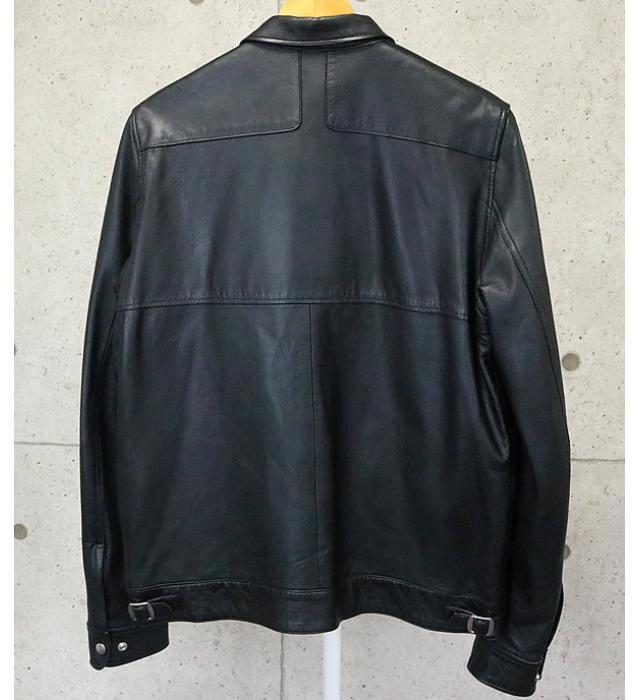  Гиндза магазин undercover кожаный жакет блузон мужской size:3 чёрный 