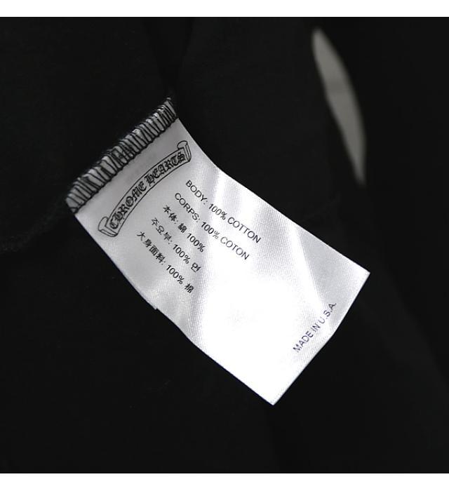 銀座店 クロムハーツ 3セメタリークロス ロゴ ロンT 長袖 メンズ size:XL 黒/オレンジ_画像6