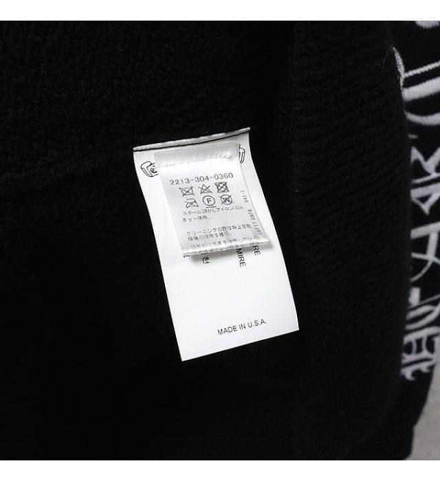 銀座店 クロムハーツ SALE エンブロイダリー カシミヤ ニット セーター メンズ size:M 黒_画像6
