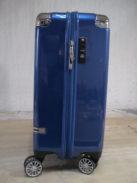4936　TRAVELIST　青　機内持ち込みOK　軽量　TSAロック付　鍵付　スーツケース　キャリケース　旅行用　ビジネストラベルバック_画像2