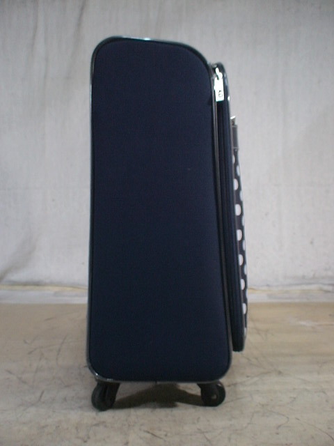 4982　ATSUKI　ONISHI　ネイビー×白　機内持ち込みOK　スーツケース　キャリケース　旅行用　ビジネストラベルバック_画像4