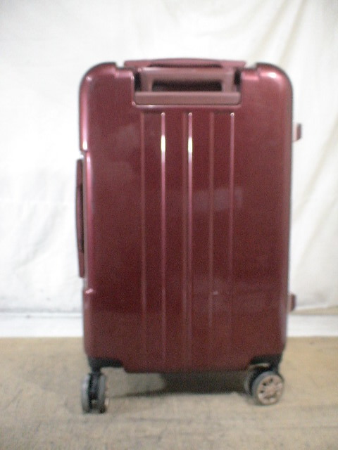 5359　濃赤　軽量　TSAロック付　鍵付　スーツケース　キャリケース　旅行用　ビジネストラベルバック_画像3