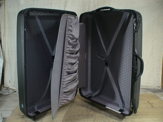 5255　グレー　鍵付　ダイヤル　スーツケース　キャリケース　旅行用　ビジネストラベルバック_画像9