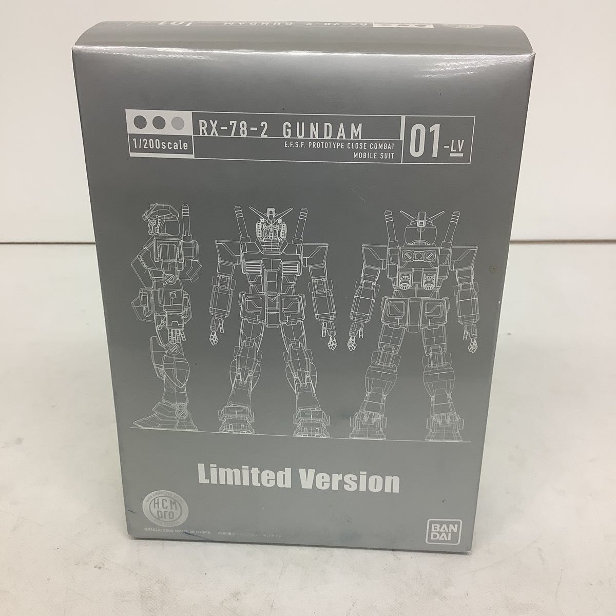 ◯営HM027-A11T60【埼玉発】機動戦士ガンダム ガンプラ 1/200scale RX-78-2 GUNDAM Limited Version 未開封 箱傷汚れ有り _画像1