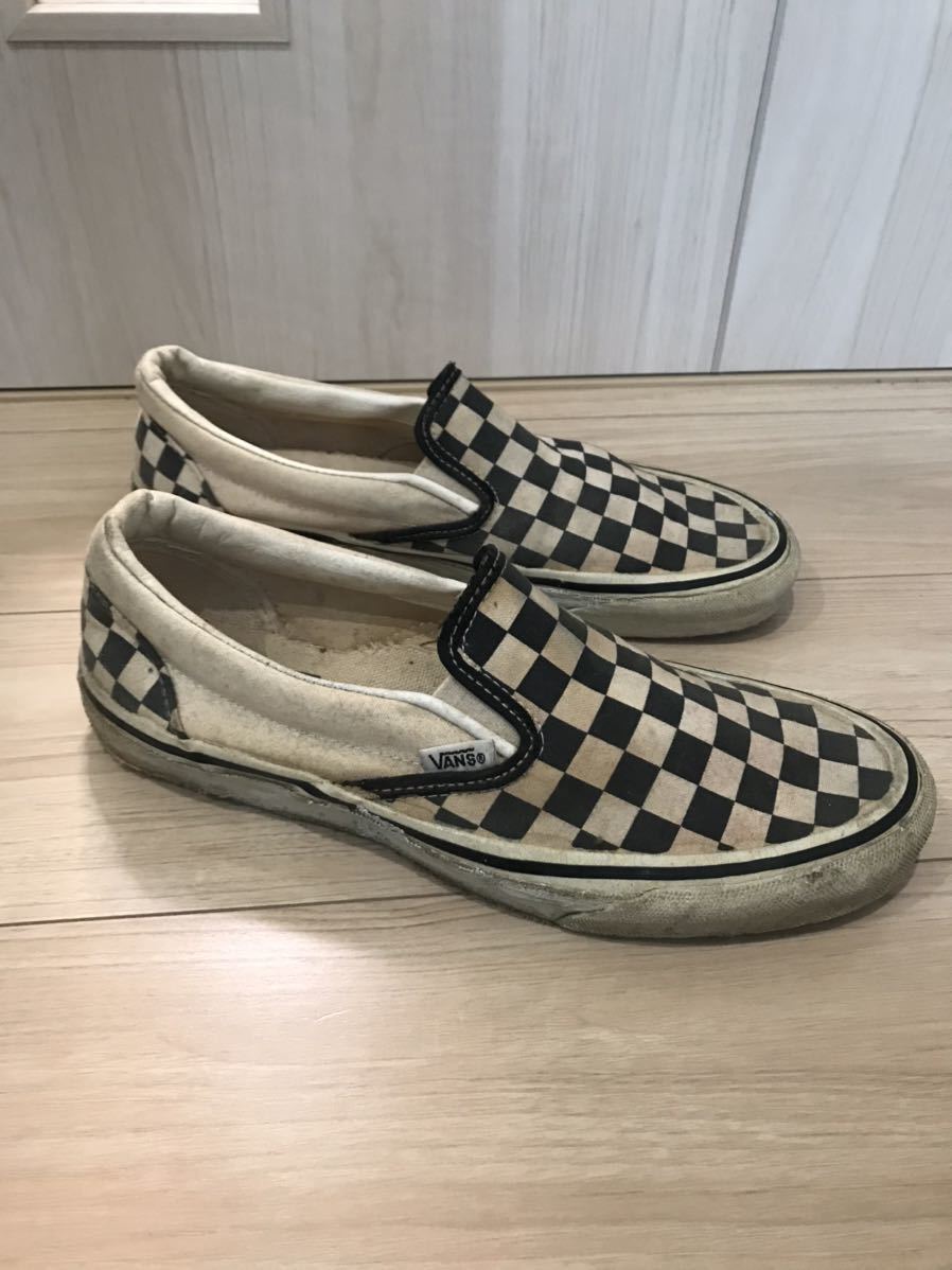 VANS バンズ スニーカー スリッポン チェッカー クラシック _画像2