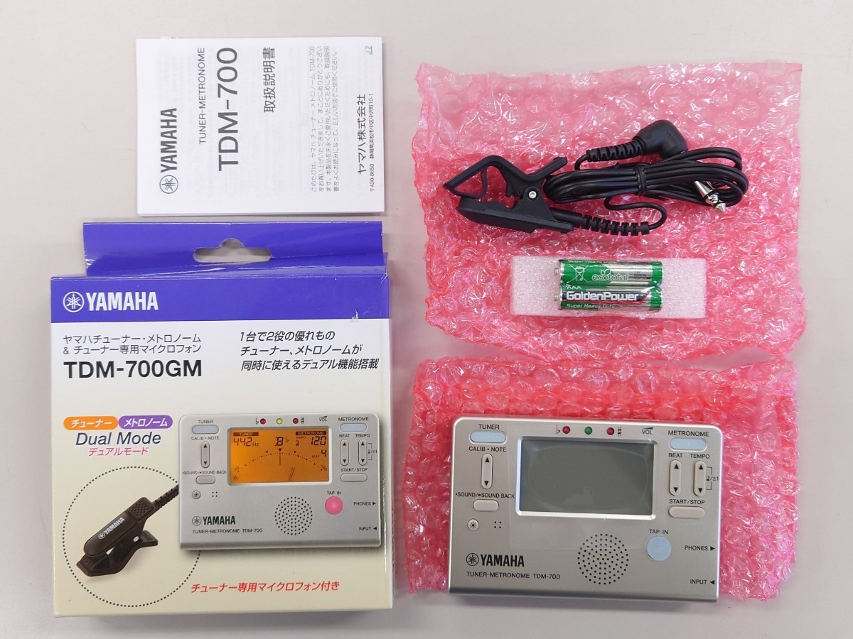 新品ヤマハチューナーメトロノーム マイク付き TDM-700GM １個の画像2