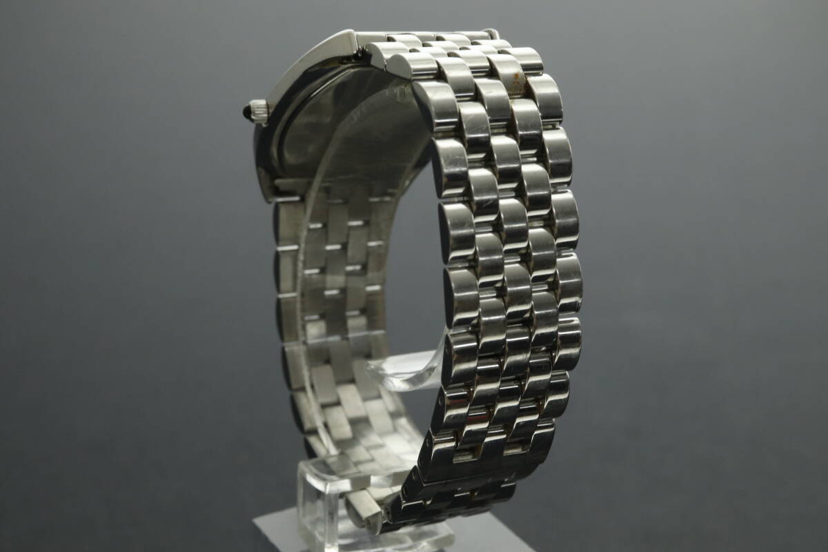 LVSP6-2-53 7T023-24 TIFFANY ティファニー 腕時計 クラシック スモールセコンド クォーツ 約67g メンズ シルバー ジャンク_画像3
