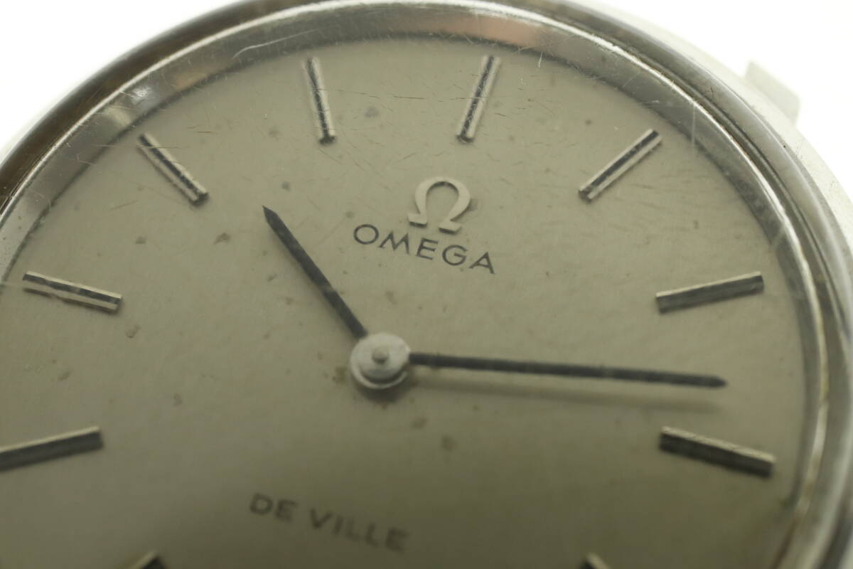 VMPD6-15-15 OMEGA オメガ 腕時計 フェイスのみ TOOL 104 DE VILLE デビル 2針 手巻き 約21g メンズ シルバー 文字盤シルバー 動作品 中古_画像8