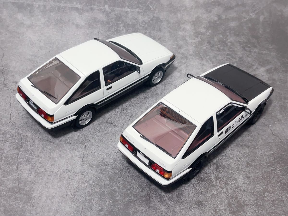 AUTOart 1/18 トヨタ スプリンター トレノ (AE86)  2台セット