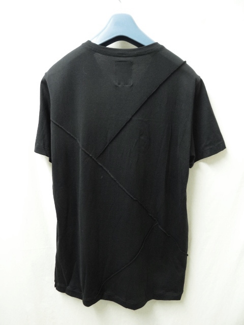 MANDO マンドー　新品未使用　V neck pactchwork tee black 2サイズ_画像3