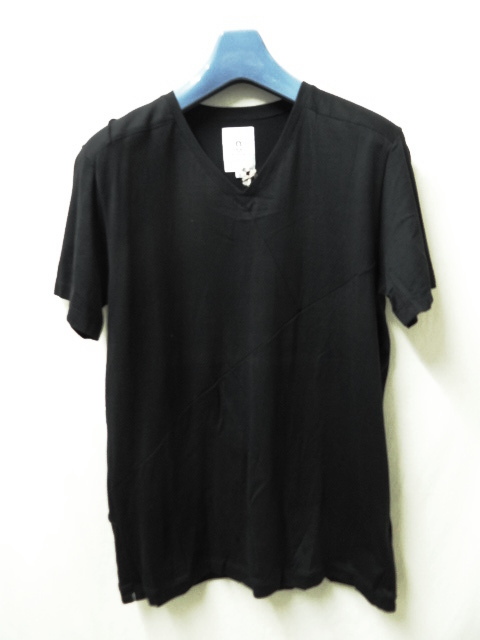 MANDO マンドー　新品未使用　V neck pactchwork tee black 2サイズ_画像1