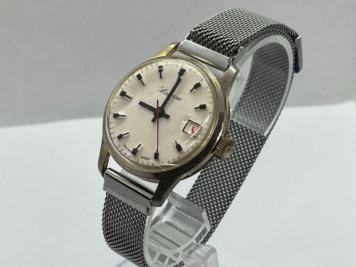 Lucerne ルツェルン アンティーク スイス製手巻き腕時計 デイト