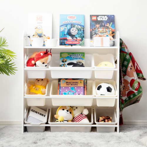 [ popular commodity ] toy storage 4 step rack for children furniture MDF wooden 