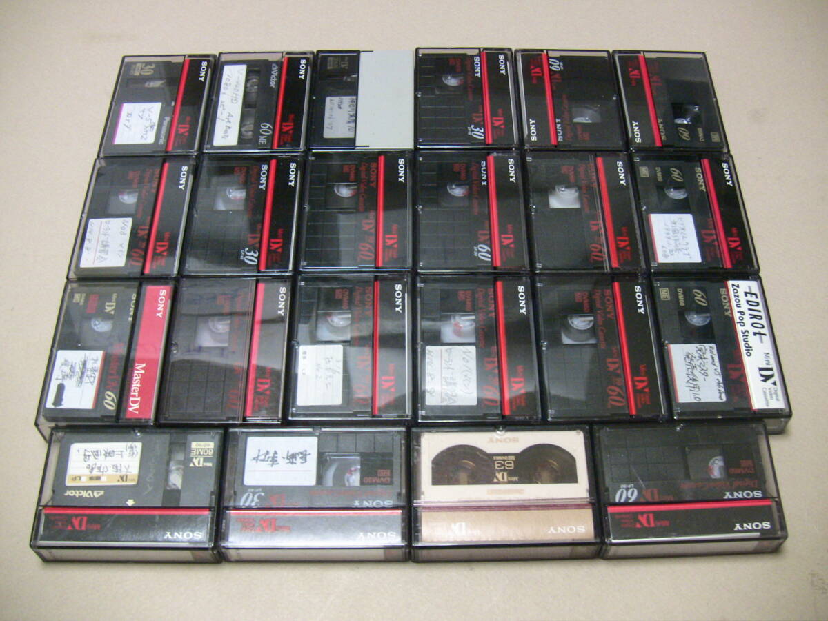 Mini DV カセットテープSONY 60分など まとめてセット 22本 中古_画像1