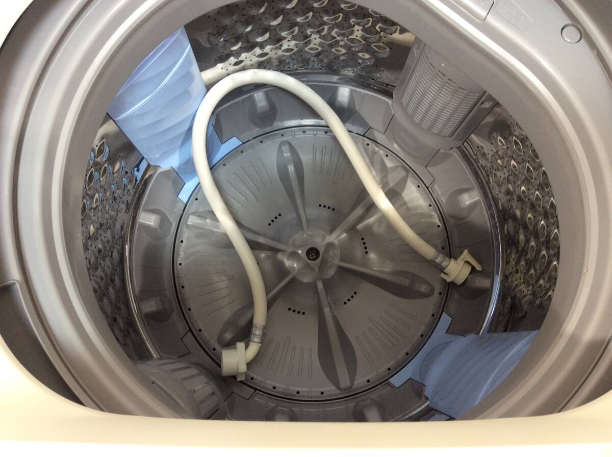 YJT8343【IRISOHYAMA/アイリスオーヤマ 8.0㎏洗濯機】極美品 2023年製 IAW-T806CW 家電 洗濯 簡易乾燥付_画像4