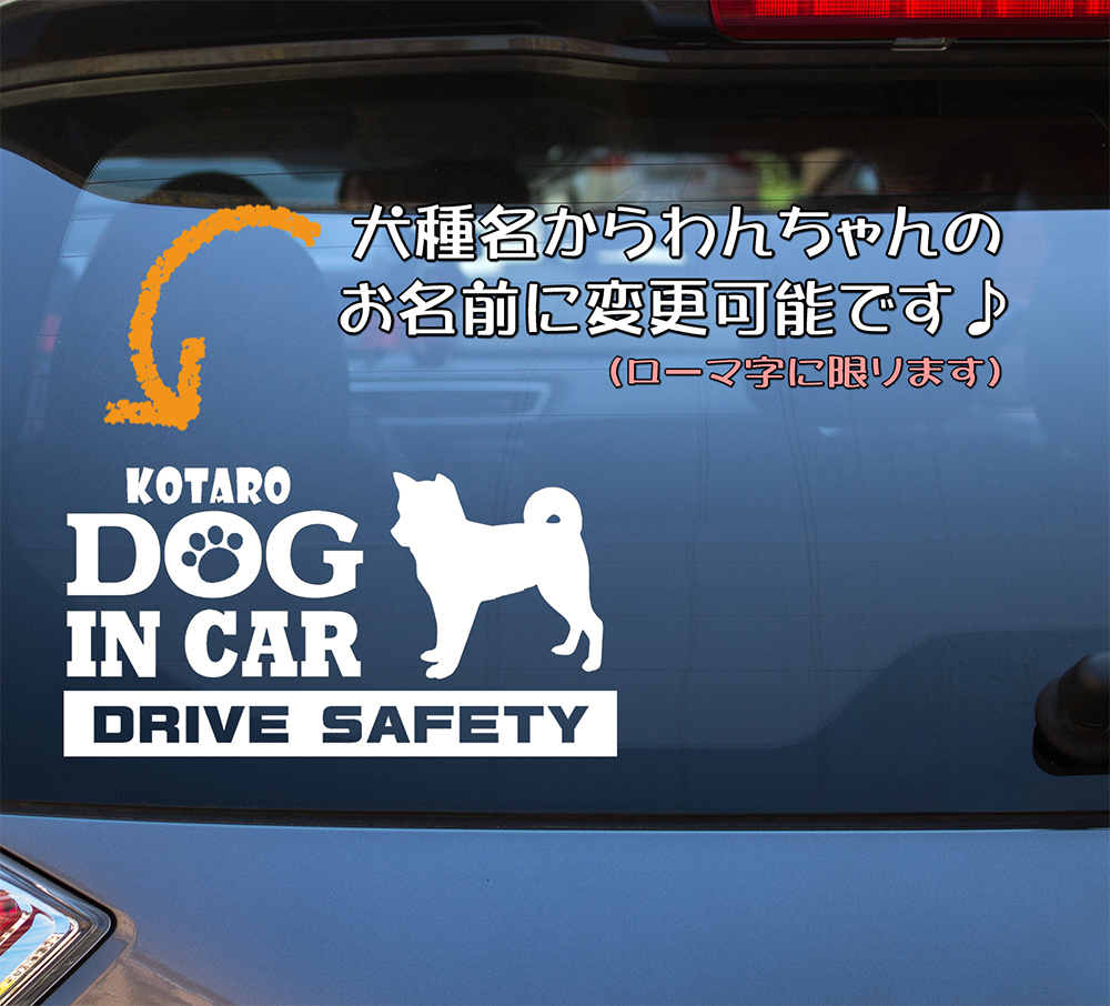 ★☆DOG IN CAR・DRIVE SAFETY　イタリアングレイハウンド②　ワンちゃんステッカー☆★_画像3