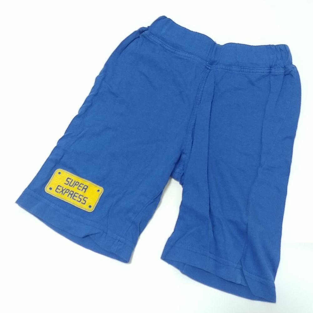 100/【匿名発送】新幹線 Tシャツ ハーフパンツ パジャマ 上下セット ブルー R6_画像5