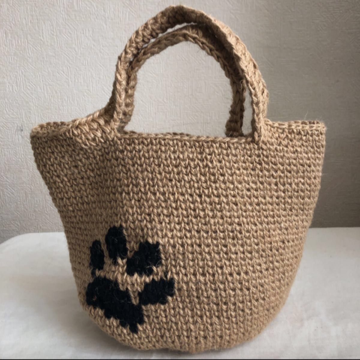 麻紐バッグ　ハンドメイド