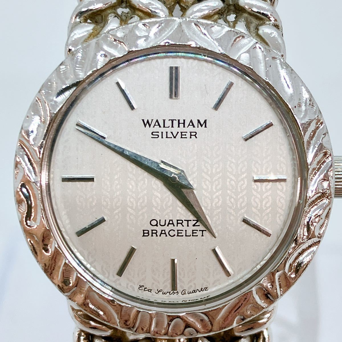 WALTHAM ウォルサム レディース クォーツ 腕時計 シルバー SILVER 925 白文字盤 管3110_画像2