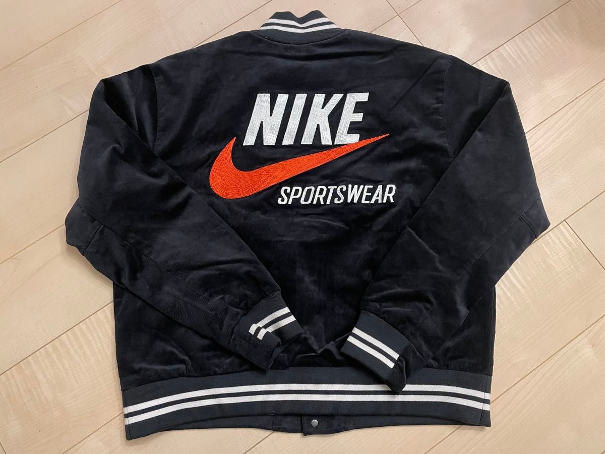 【新品】NIKE  ボンバージャケット コーデュロイ 黒 Lサイズ