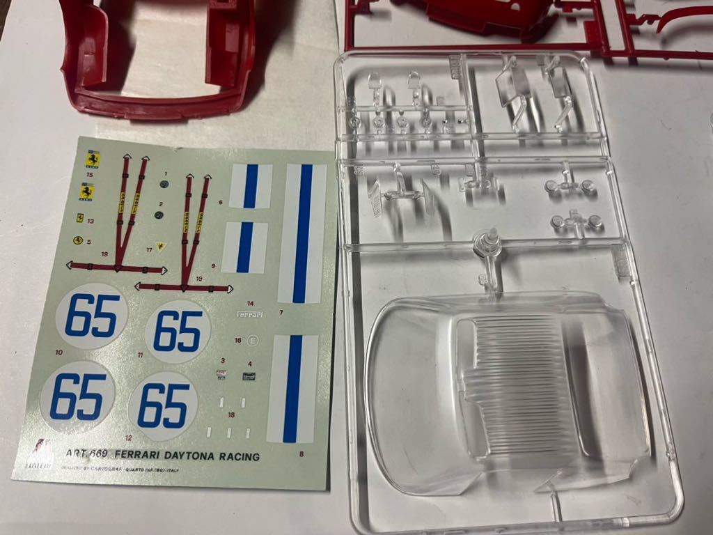 1/24 イタレリ フェラーリ デイトナ レーシング 脱落アリ イタラエレイ_純正カルトグラフ。