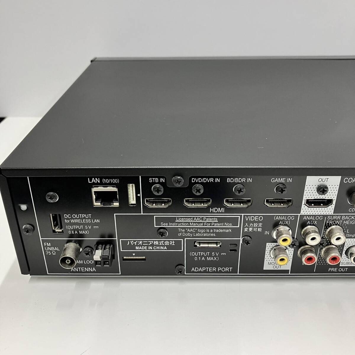 【現状品】美品　Pioneer AVマルチチャンネルアンプ VSX-S500リモコン付き　パイオニアAVアンプ_画像7